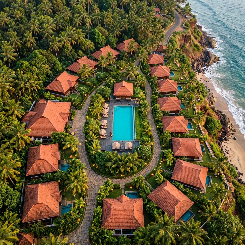 Yogic Path Heritage Resort Kerala top-down view