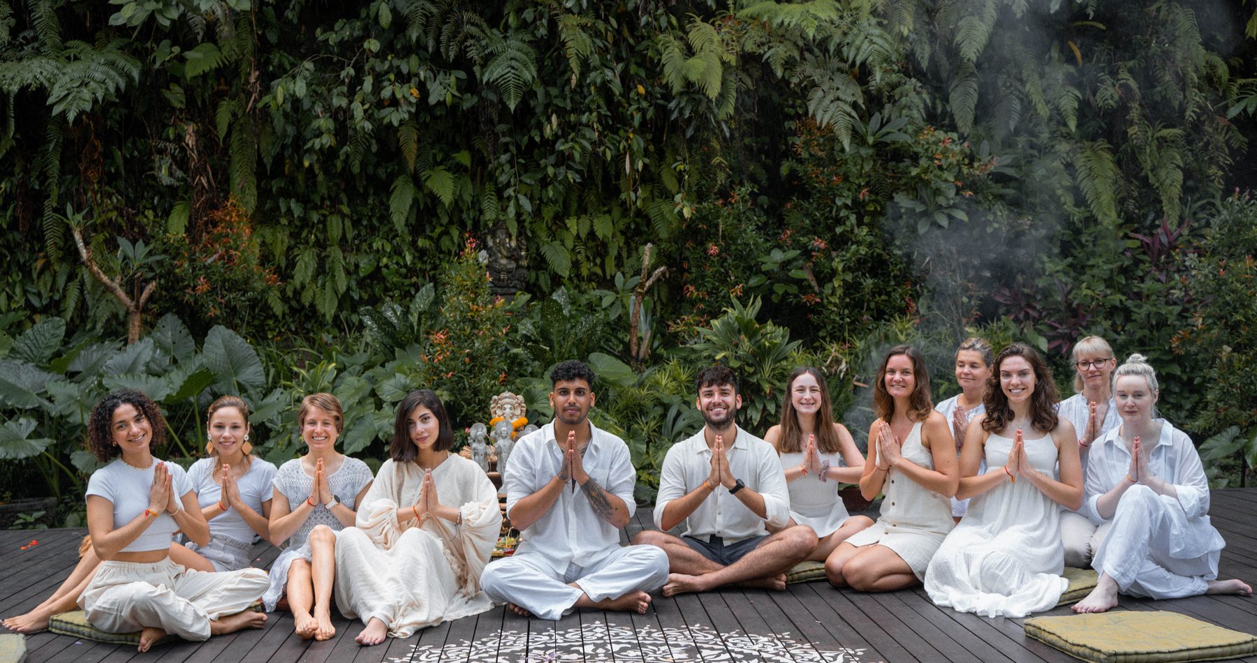 Our open-air shala in Kerala